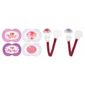 MAM Soother And Clip Set 6+ Months, Girls