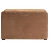 Ottoman Chocolate Faux Suede