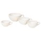 Nigella Lawson Living Kitchen Set of 4 Measuring Cups, Cream