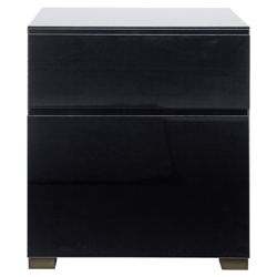 Urban 2 Drawer Filer, Black Gloss