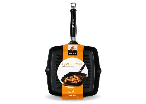 Image of Ken Hom Ethnic Range Dishwasher Safe Non-stick 25cm Grill Pan