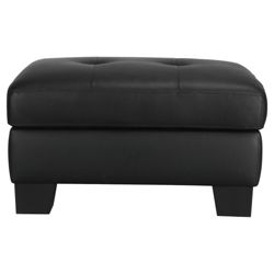 Utah Storage Footstool, Black