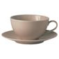 Gordon Ramsay Maze by Royal Doulton Set of 4 Teacups and Saucers, Taupe