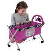 Mamas & Papas Dolls Folding Crib Damask