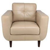 Lorenzo Leather Armchair Taupe