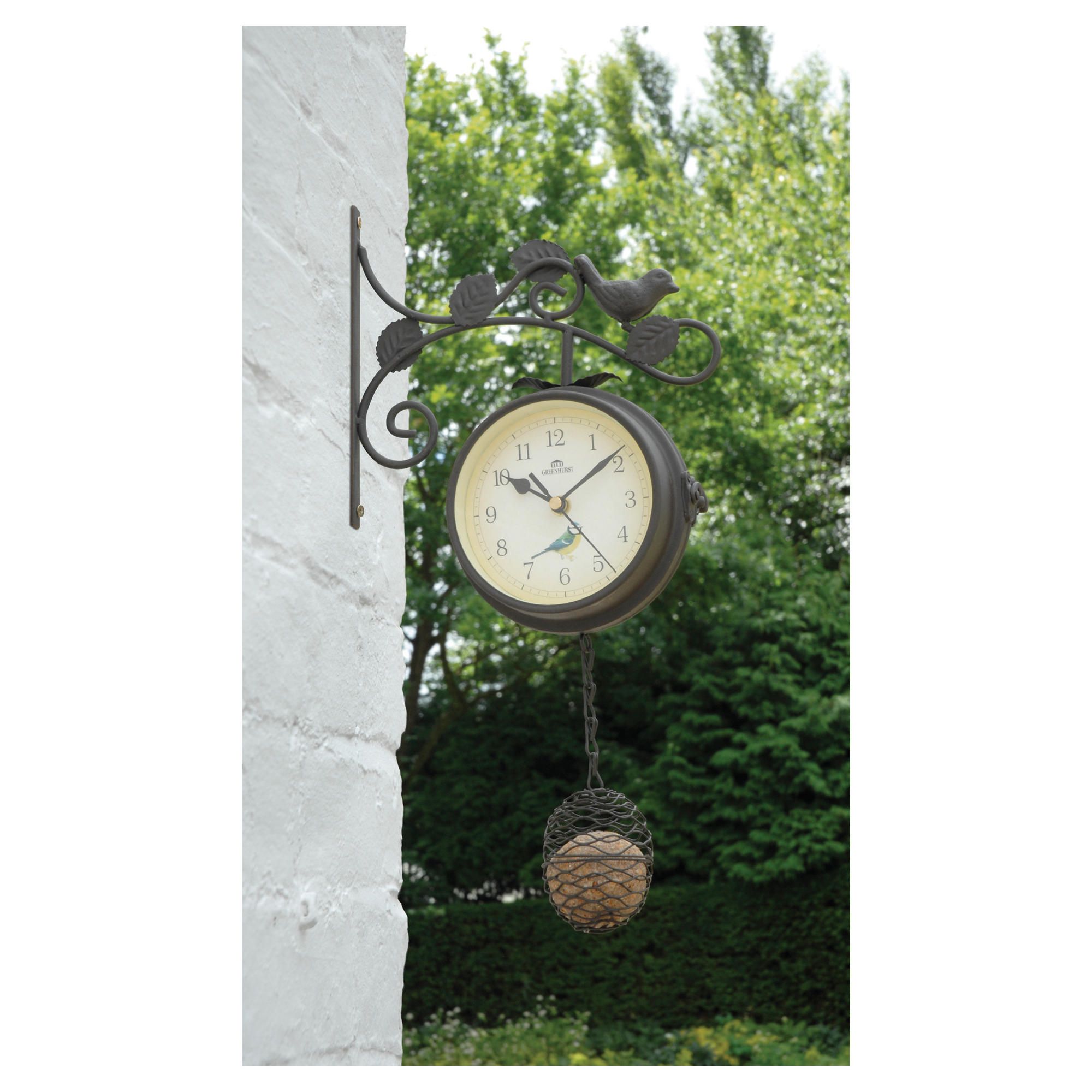 Gamblemere Bird Feeder Clock/Thermometer