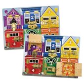 Melissa & Doug Wooden Latches Board Educational Game