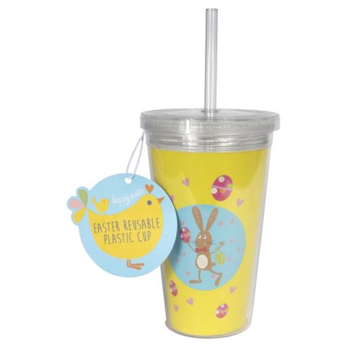 Image of Easter Plastic Cup And Straw