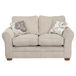 Amelie Small Standard Back Fabric Sofa, Light Grey
