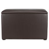 Ottoman Chocolate Faux Leather