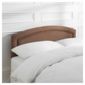 Adel Double Faux Suede Headboard, Chocolate