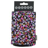 Trendz Black Ditsy Pattern Universal Mobile Pouch