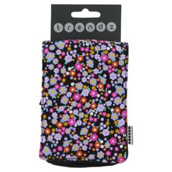 Trendz Mobile Pouch Universal Ditsy Pattern Black