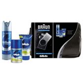 Braun Travel Bag with M90 Mobile Shaver and Gillette Skin Care Set