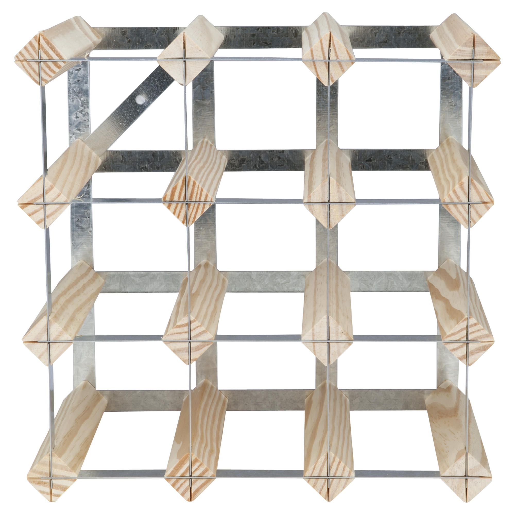 Ready To Assemble 12 Bottle Wine rack, Natural Pine Ready To Assemble 12 Bottle Wine rack, Natural Pine