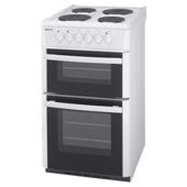 Beko D532AW White 50cm Twin Cavity Electric Cooker