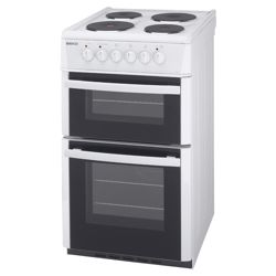 Beko D532AW White 50cm Twin Cavity Electric Cooker