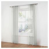 Tesco Pair voile channel top W137xL229cm (54x90"), Ivory