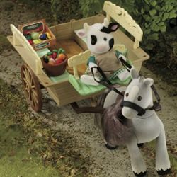 Sylvanian Families Farm Cart and Pony