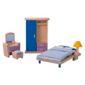 Plan Toys Bedroom Neo Dolls House Wooden Toy Furniture Set
