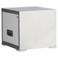 Pierre Henry A4 1 Drawer Maxi Filing Cabinet,  Silver With White Drawer