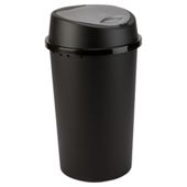 45L black touch top bin