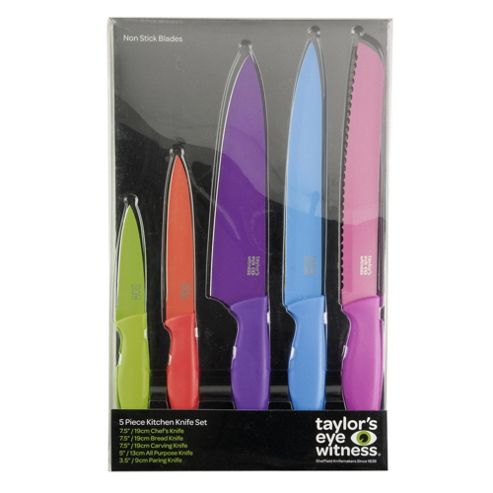 Image of Taylors Eye Witness 5 Piece Non-stick Kitchen Knife Set