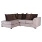 Ontario Fabric Corner Sofa, Mink Left Hand Facing