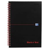 Black n Red A5 Wirebound Hardback Notebook