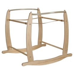 Clair De Lune Wooden Deluxe RocKing Size Moses Basket Stand
