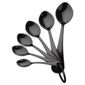 Nigella Lawson Set of 6 Melamine Measuring Spoons, Black