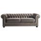 Chesterfield Velvet Medium Sofa, Mink