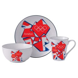 Johnson Bros London 2012 Union Jack Infill 3 piece Set