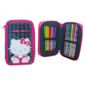 Hello Kitty Silouette Double Tier Filled Pencil Case