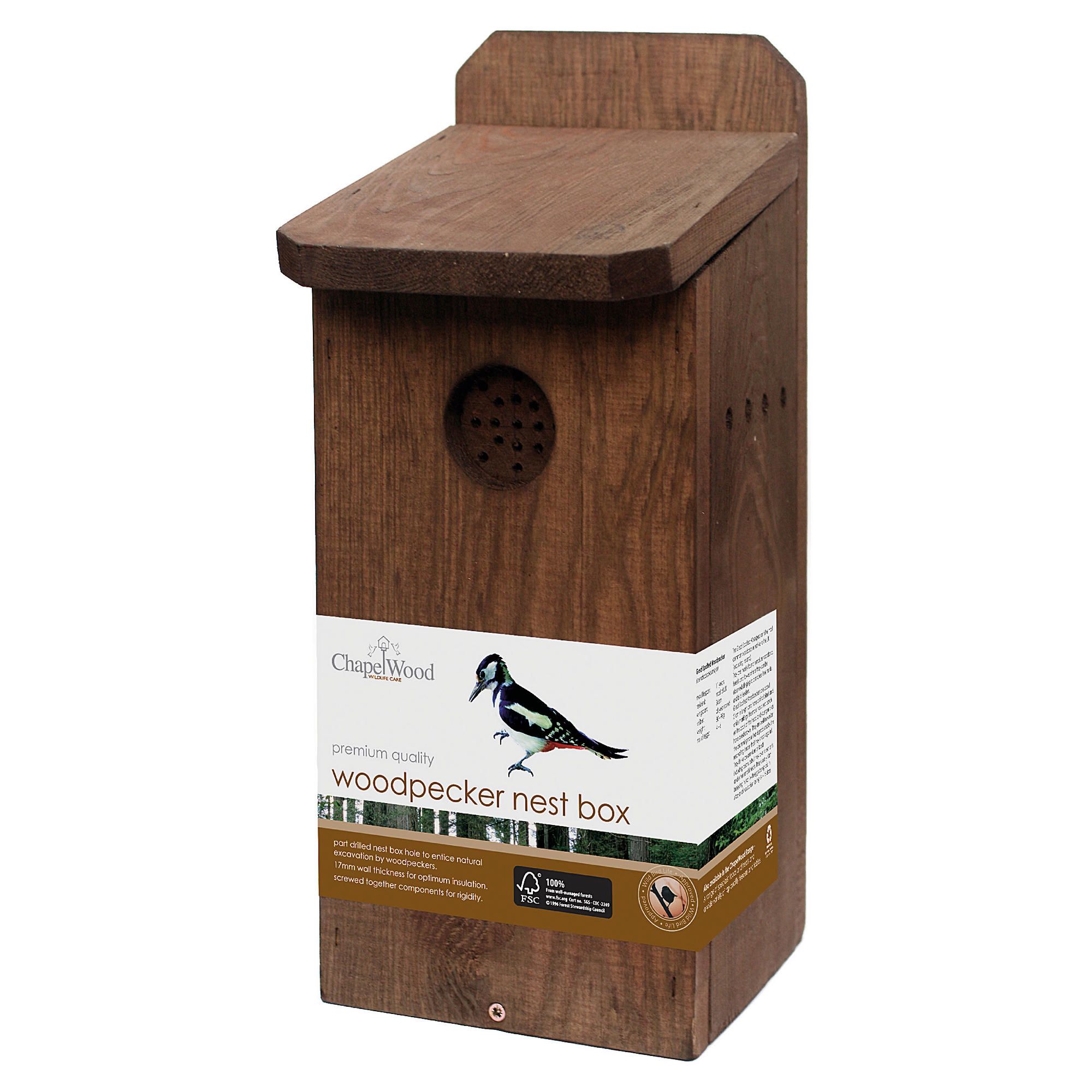 Chapelwood woodpecker box