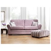 Amelie Large Standard Back Fabric Sofa, Lilac