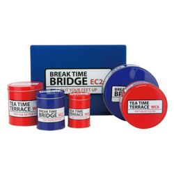 Tesco Street Signs 2 Cake Tins, 3 Storage Canisters and Work Surface Protector Set