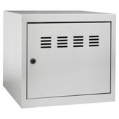Pierre Henry A4 Small Locker Filing Cabinet, Silver
