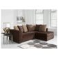 Ontario Fabric Corner Right Hand Facing Sofa, Chocolate