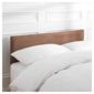 Mittal Single Faux Suede Headboard, Chocolate