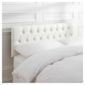 Preston Double Faux Leather Headboard, White