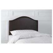 Laredo Single Faux Suede Headboard, Chocolate