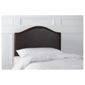 Laredo Single Faux Suede Headboard, Chocolate