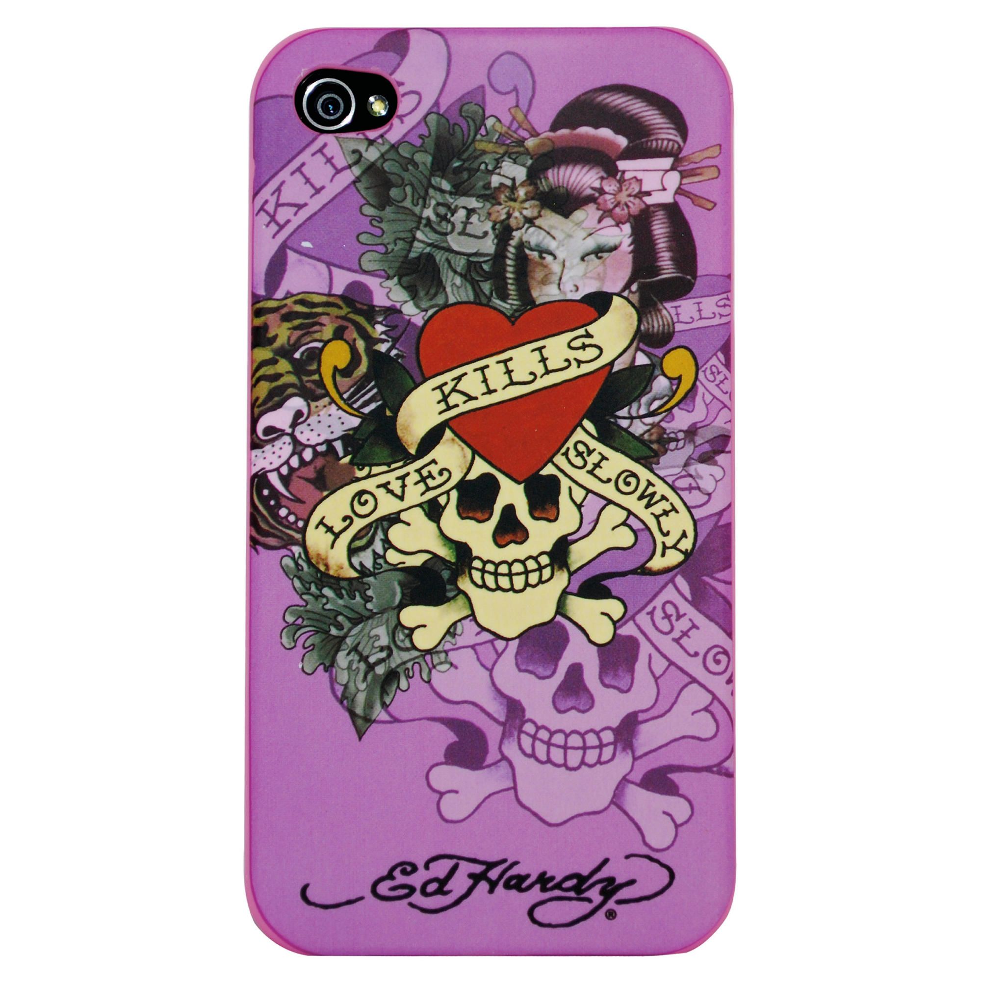Aegis Ed Hardy Love Kills Case for iPhone 4 & iPhone 4S Pink Aegis Ed Hardy Love Kills Case for iPhone 4 & iPhone 4S Pink