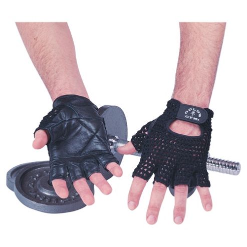 Image of Gold's Gym Mesh Back Weight Training Gloves, M