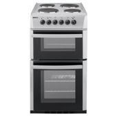 Beko D532AS Silver 50cm Twin Cavity Electric Cooker