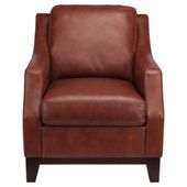 Porto Leather Accent Chair Cognac