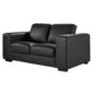 Antonio Leather Small Sofa Chocolate