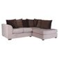 Ontario Fabric Corner Sofa, Mink Right Hand Facing