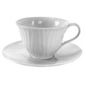 Sophie Conran White Oak Set of 4 Teacups and Saucers.